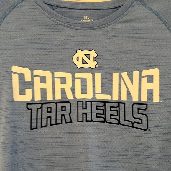 UNC North Carolina Tar Heels Short Sleeve Blue Tshirt 100% polyester Size 2XL - Picture 2 of 7
